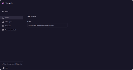 Account Section