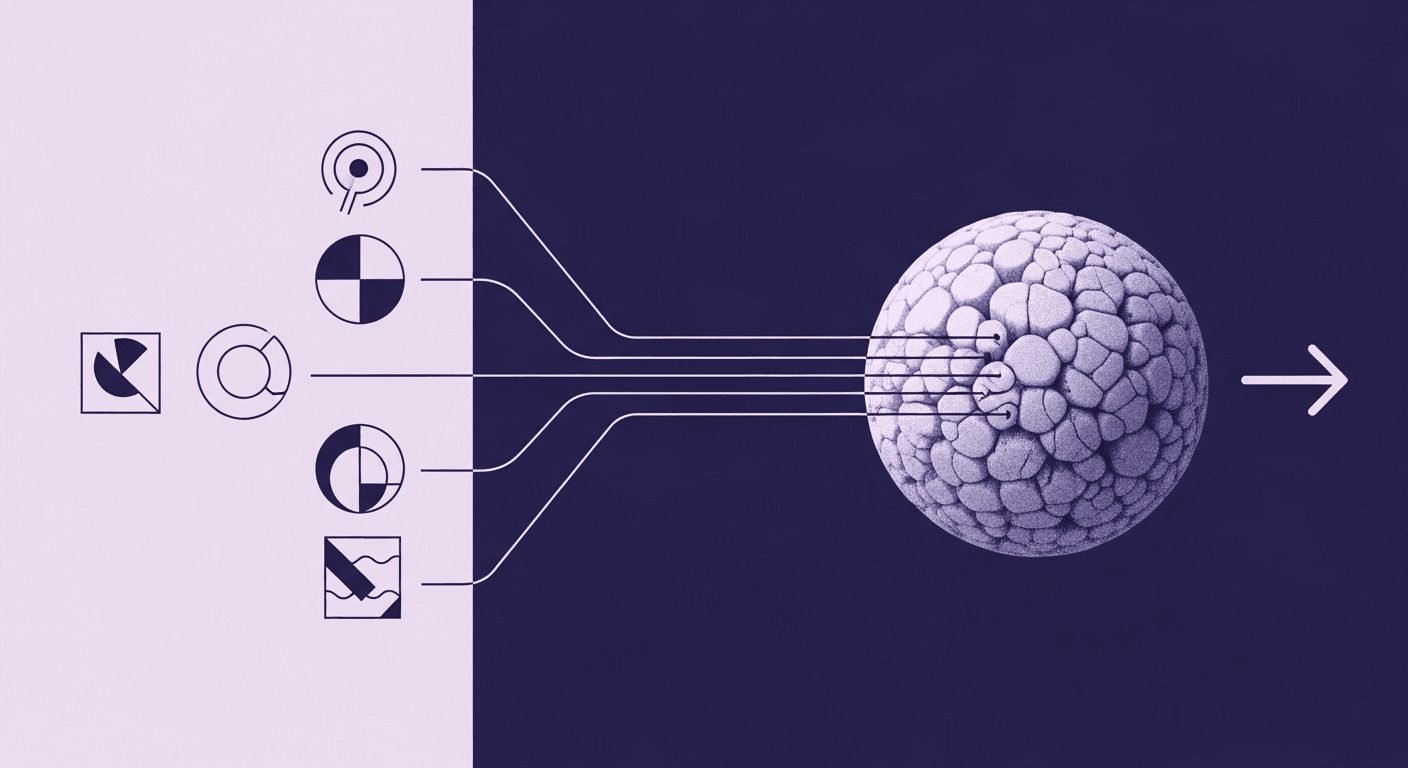PBR Texture Inputs for Realistic Rendering An abstract illustration showing the concept of PBR textures for realistic rendering, where various texture maps like albedo, metallic, and roughness are visually represented through layered geometric shapes and vibrant color gradients.