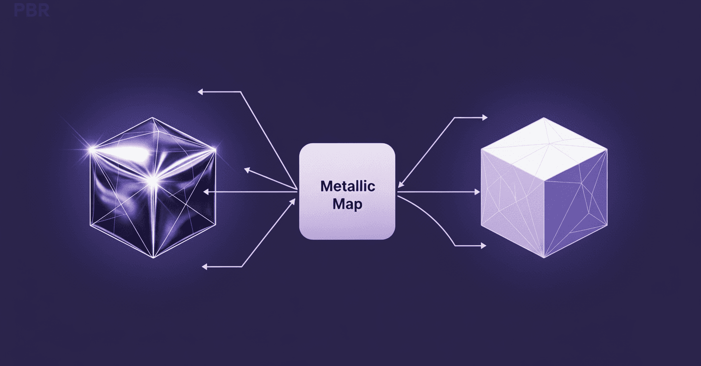 PBR Metallic Map: Switching Between Metallic and Non-Metallic Materials Main Article Image