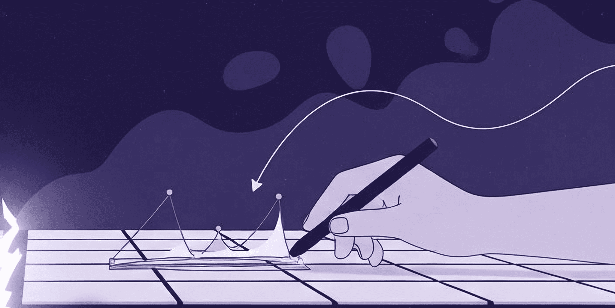 Designing with AI: Overcoming Limitations in Texture Generation An abstract illustration showing the complexities of AI texture generation, where overlapping geometric patterns and vibrant colors represent various texture artifacts and imperfections that often challenge the creation of high-quality, seamless materials.